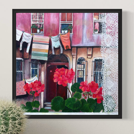 Window on the Street, Balat | Istanbul Series | Canvas Print