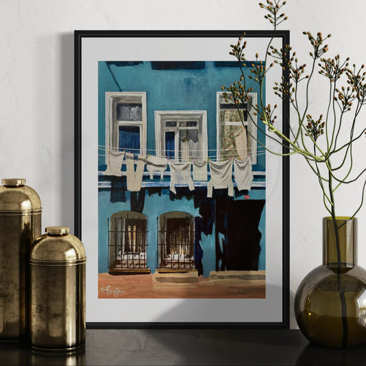 Turquoise House, Balat | Istanbul Series | Limited Edition Fine Art Print