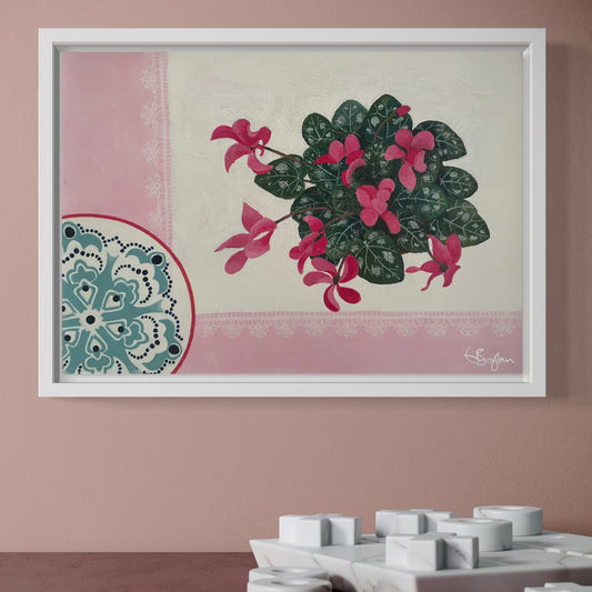 Blush | Floral Still Life | Canvas Print