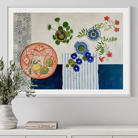 Moroccan Bowl | Floral Still Life | Fine Art Prints