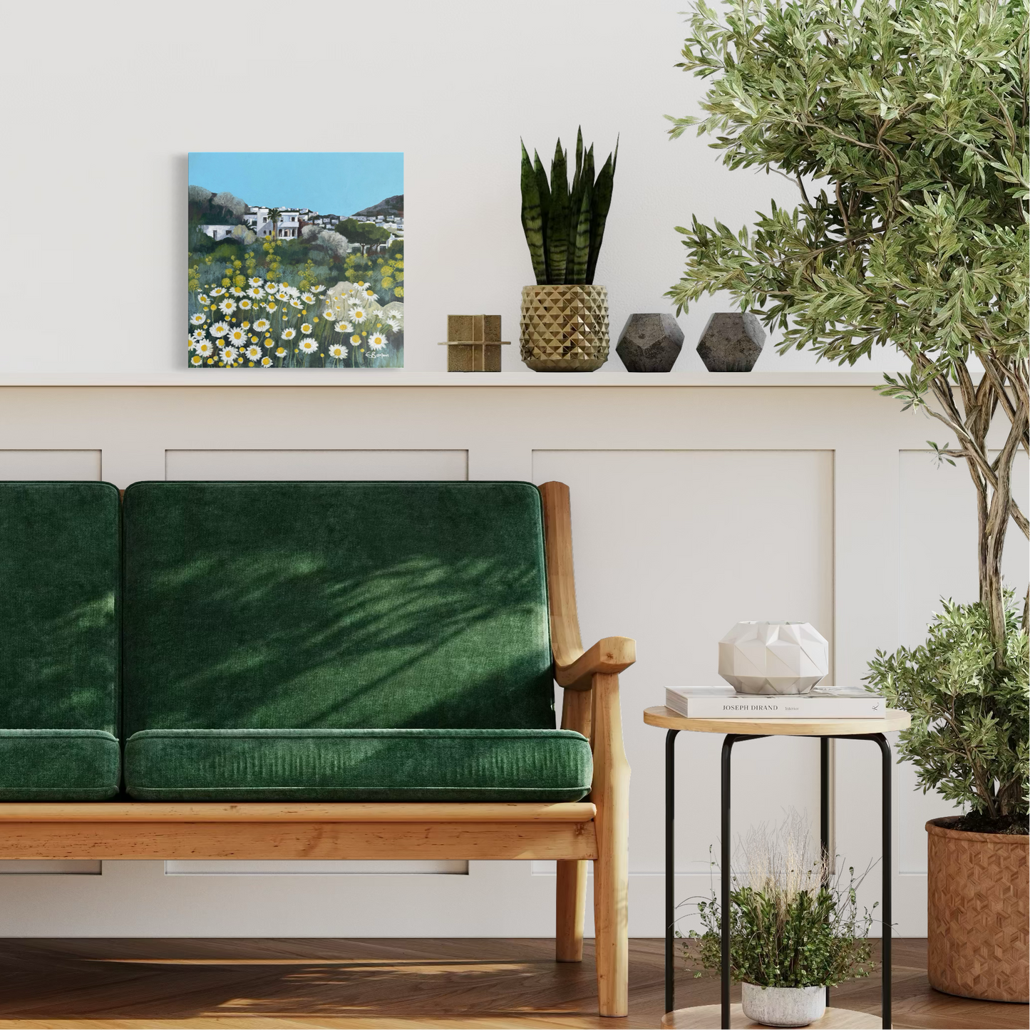 Chamomile Spring | Bodrum Series | Mixed Media Original Landscape