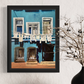 Turquoise House, Balat | Istanbul Series | Mixed Media Original Artwork