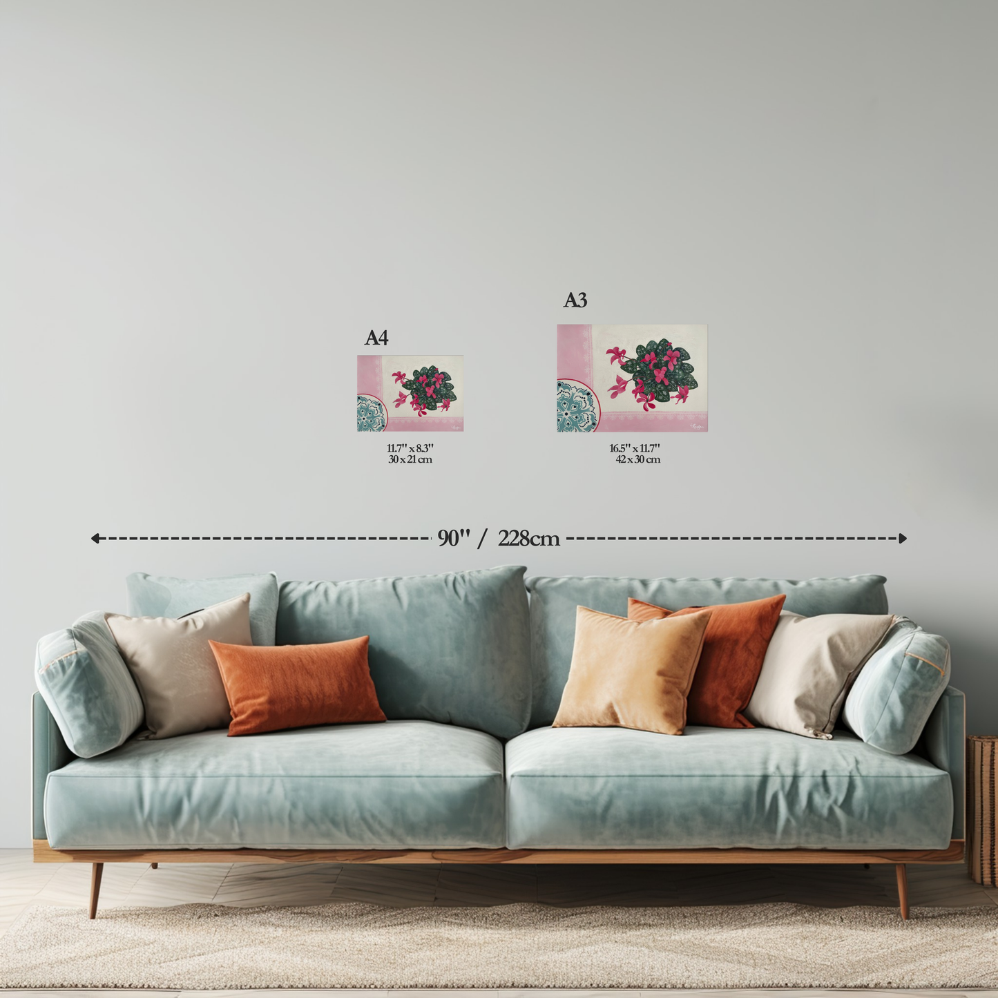 Blush | Floral Still Life | Canvas Print