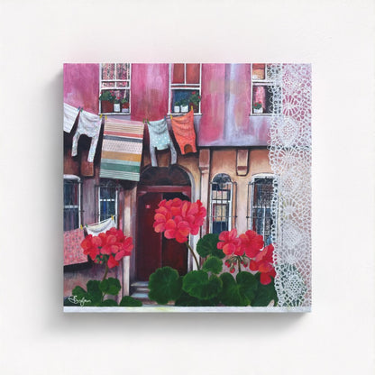 Window on the Street, Balat | Istanbul Series | Canvas Print