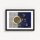 Floral Still Life Set | Four A3 Fine Art Prints | Black Frame
