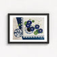 Floral Still Life Set | Four A3 Fine Art Prints | Black Frame