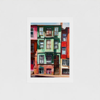 Patchwork Houses, Balat | Istanbul Series | Fine Art Print