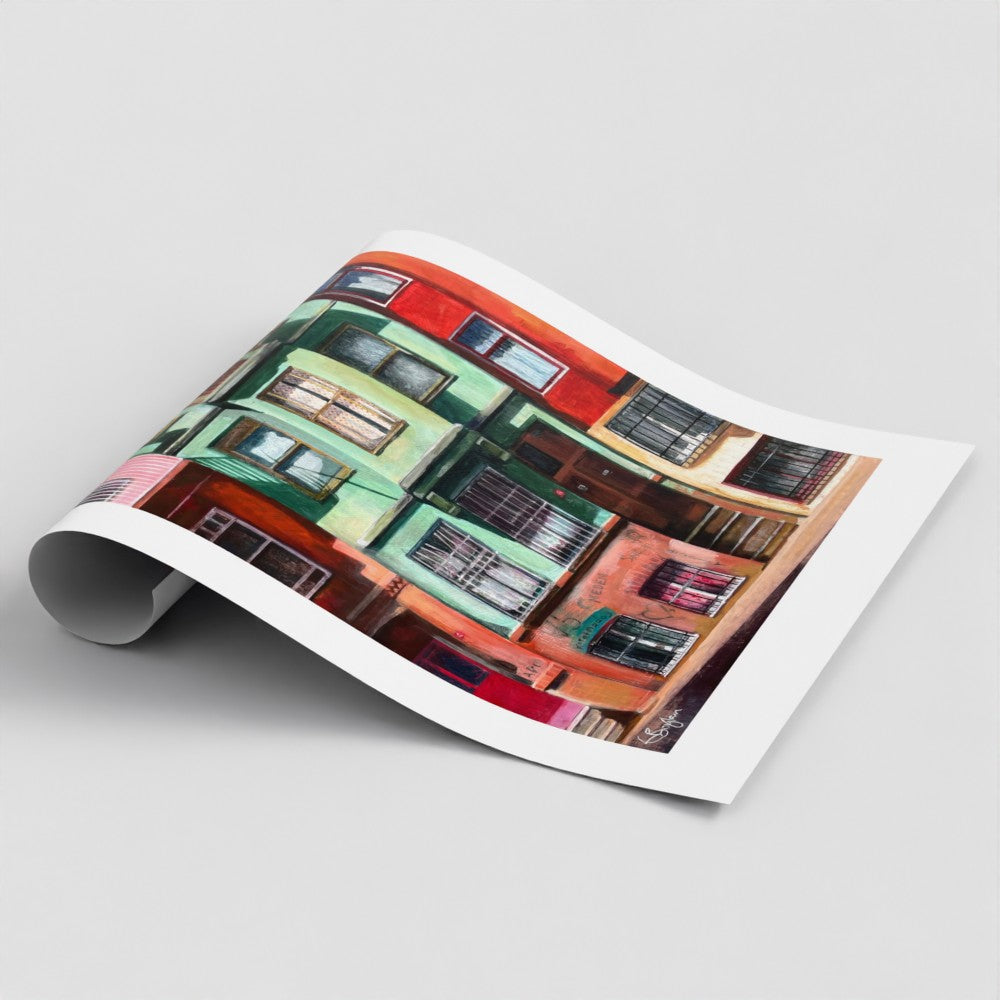 Patchwork Houses, Balat | Istanbul Series | Fine Art Print